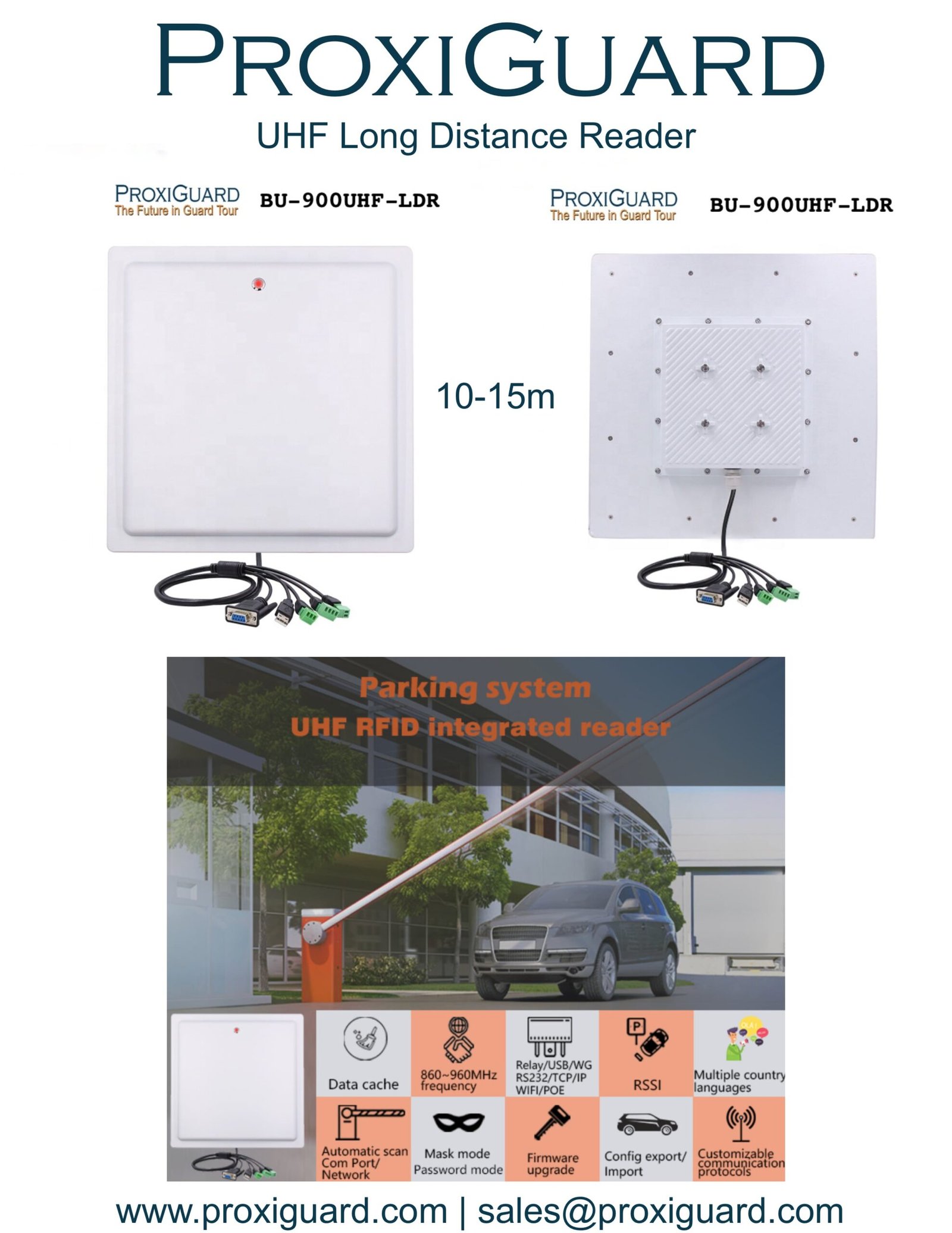 ProxiGuard Long Distance Reader Brochure Front Page 2